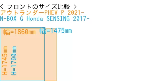 #アウトランダーPHEV P 2021- + N-BOX G Honda SENSING 2017-